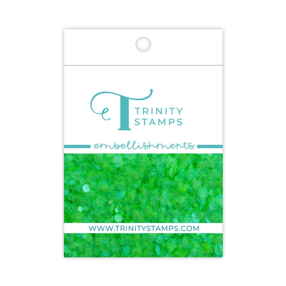 Trinity Stamps Honeydew Sparkle Spots Embellishment Mix emb-0462