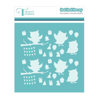 Trinity Stamps Hoot Hoot Hooray Stamp Die and Stencil Bundle stencil