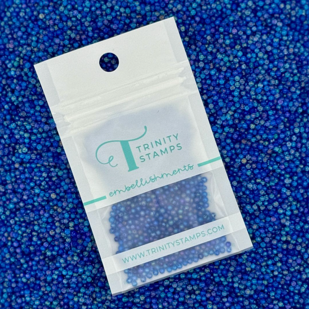 Trinity Stamps Iridescent Cobalt Shaker Pop Embellishment Mix emb-0319