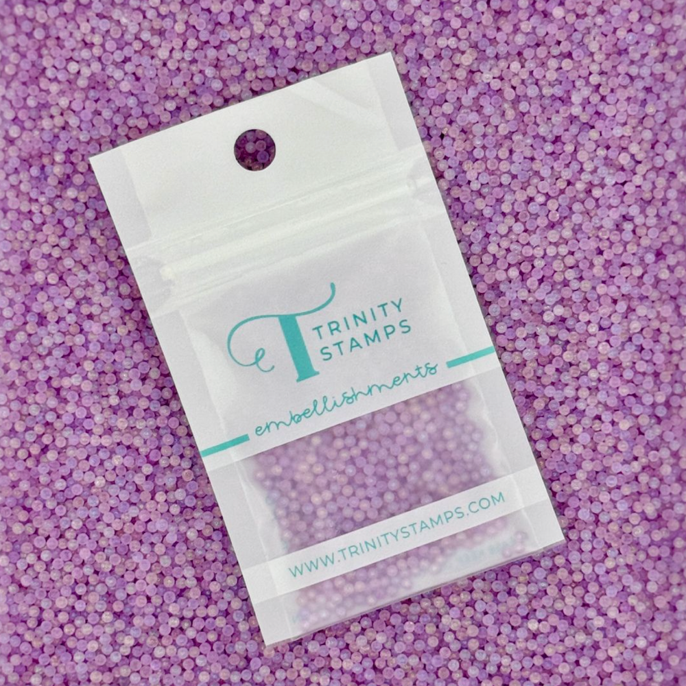 Trinity Stamps Iridescent Orchid Shaker Pop Embellishment Mix emb-0321