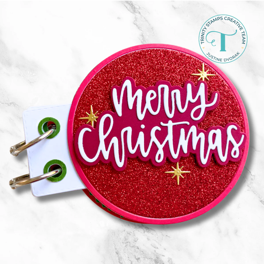 Trinity Stamps Large Christmas Sentiment Die Set tmd-368 round
