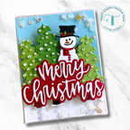 Trinity Stamps Large Christmas Sentiment Die Set tmd-368 snow frosty
