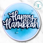 Trinity Stamps Large Hanukkah Sentiment Die Set tmd-367 blue