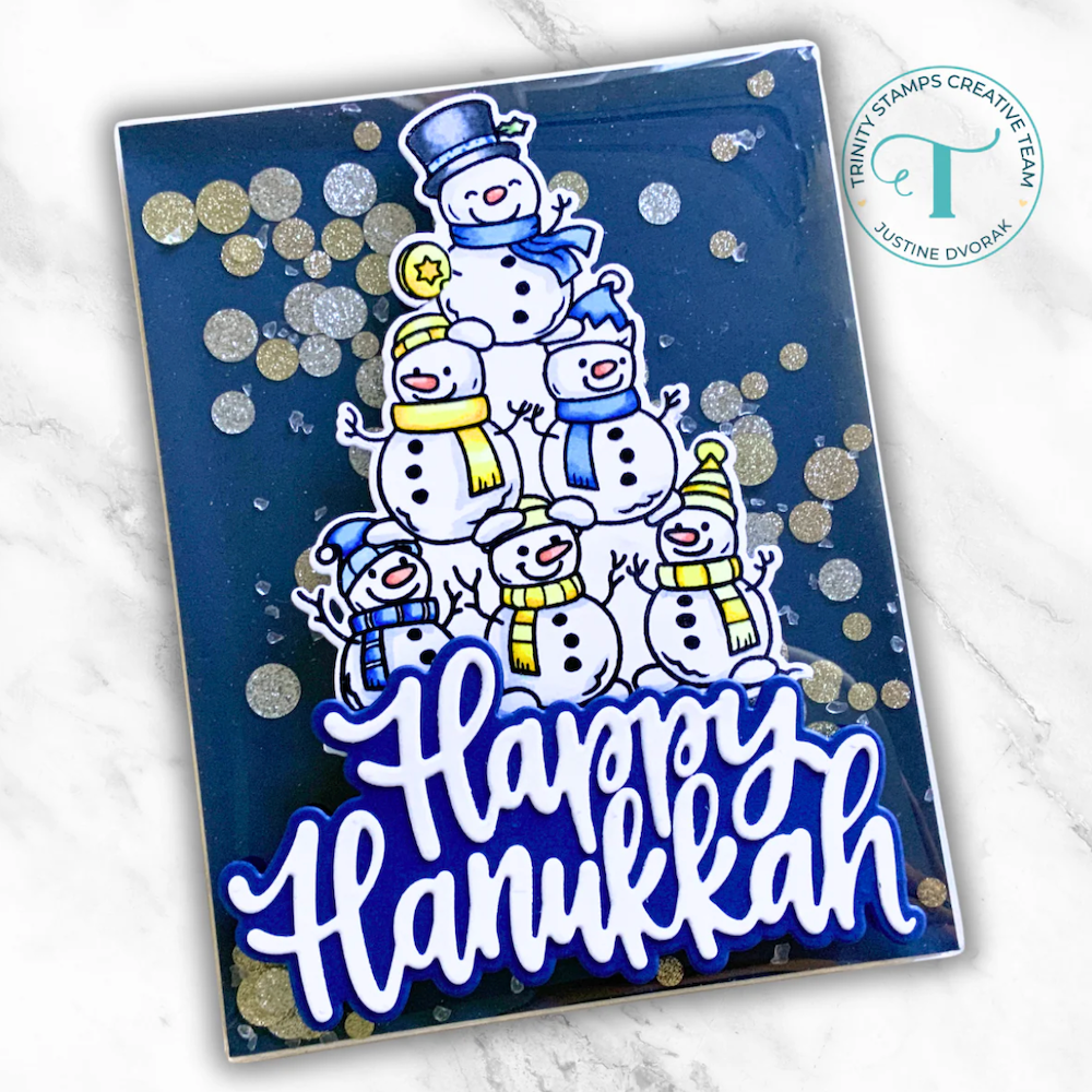 Trinity Stamps Large Hanukkah Sentiment Die Set tmd-367 frosty