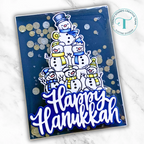 Trinity Stamps Large Hanukkah Sentiment Die Set tmd-367 frosty