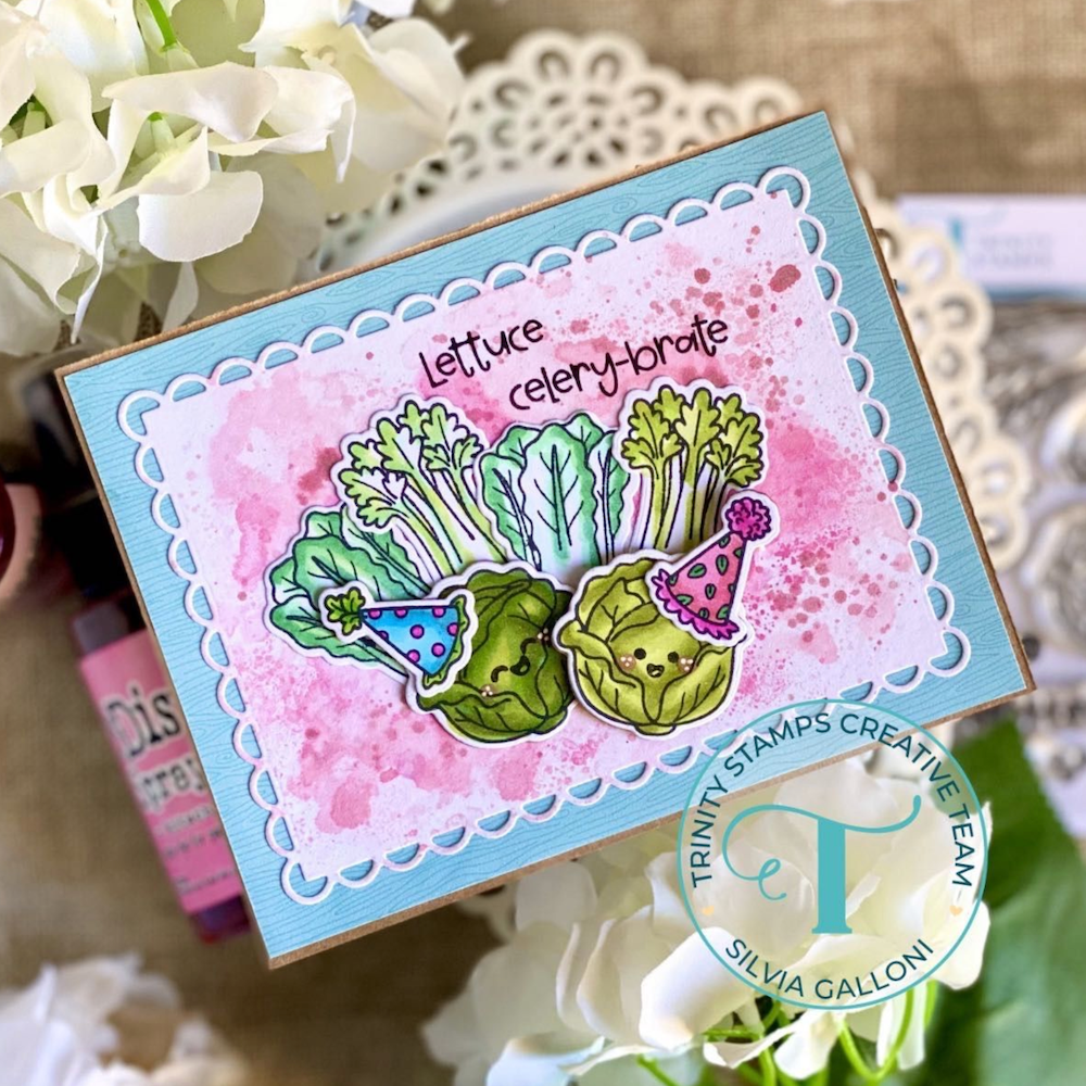 Trinity Stamps Lettuce Celery-brate Clear Stamp Set 260629-tps cabbage