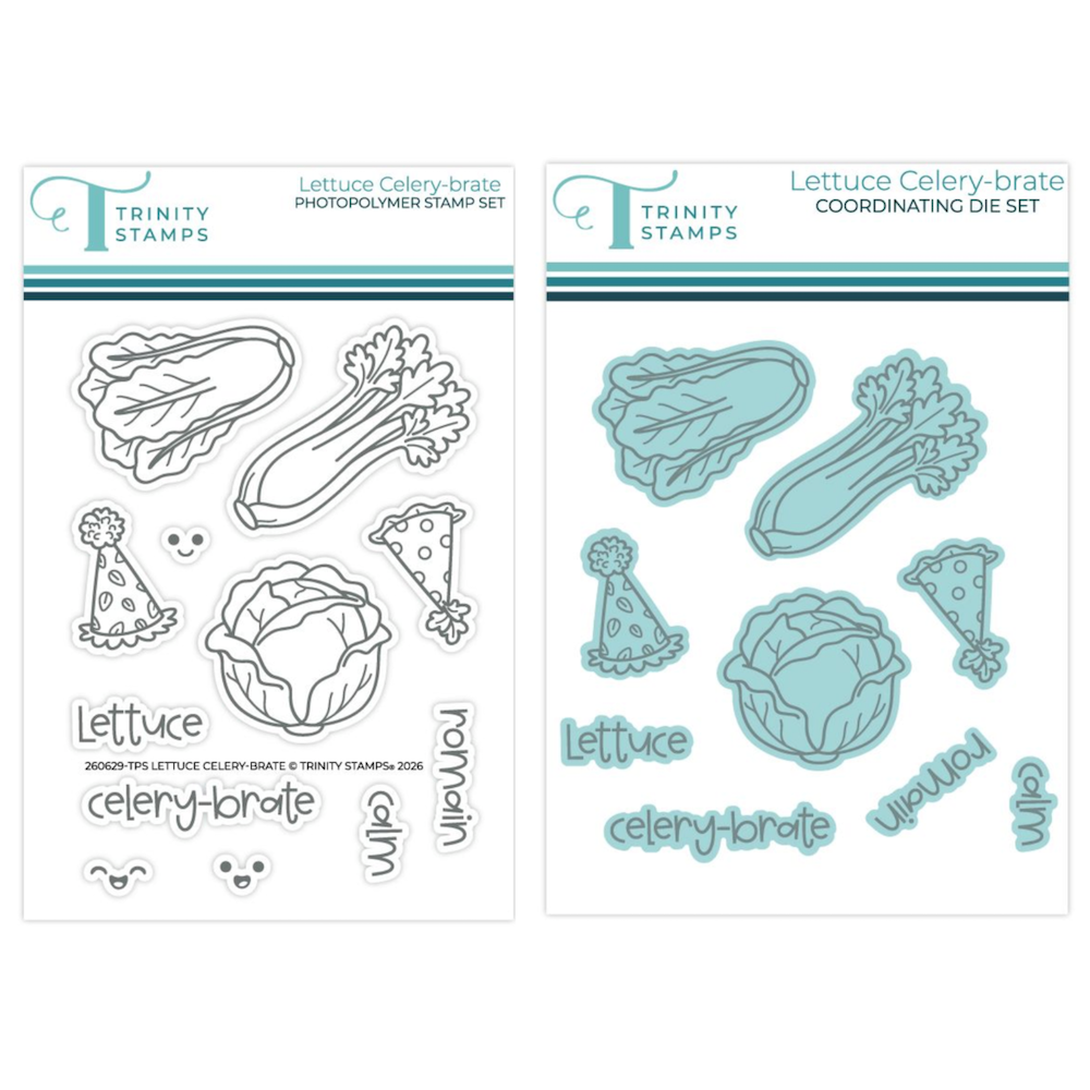 Trinity Stamps Lettuce Celery-brate Stamps and Dies Bundle