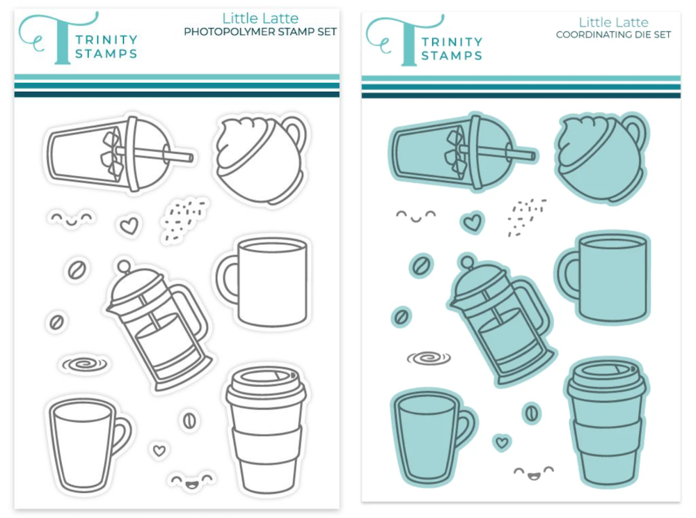 Trinity Stamps Little Latte Stamps and Dies Bundle