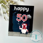 Trinity Stamps Little Number Balloons Die Set 260623-tmd hot pink 2027 happy 50th clown