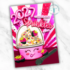 Trinity Stamps Little Number Balloons Die Set 260623-tmd hot pink 2027 sprinkles