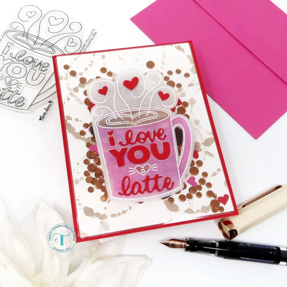 Trinity Stamps Love You A Latte Die Set tmd-c328 heart
