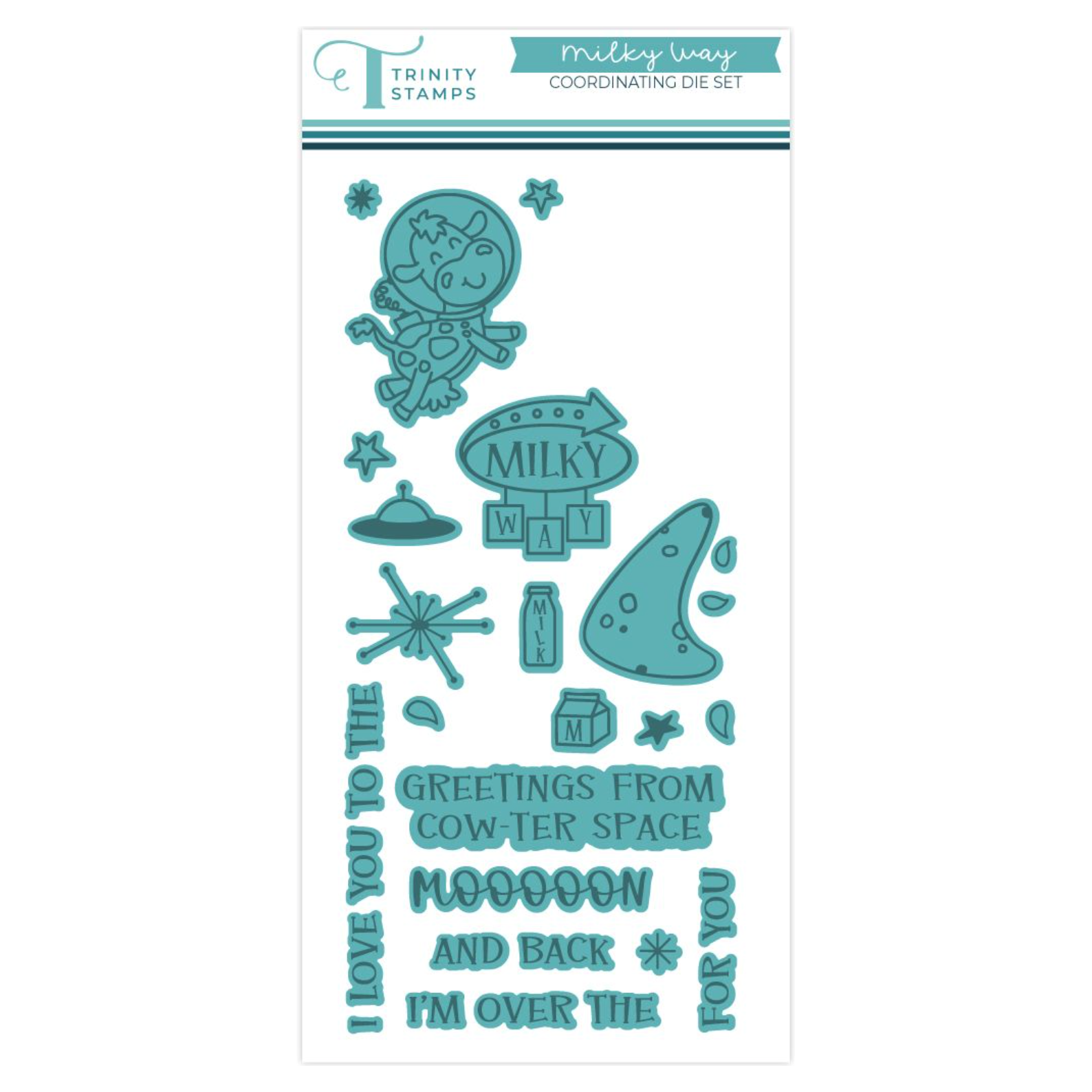 Trinity Stamps Milky Way Stamp and Die Bundle wafer