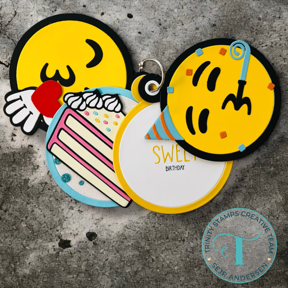 Trinity Stamps Mini Album Tabs Die Set tmd-350 emoji