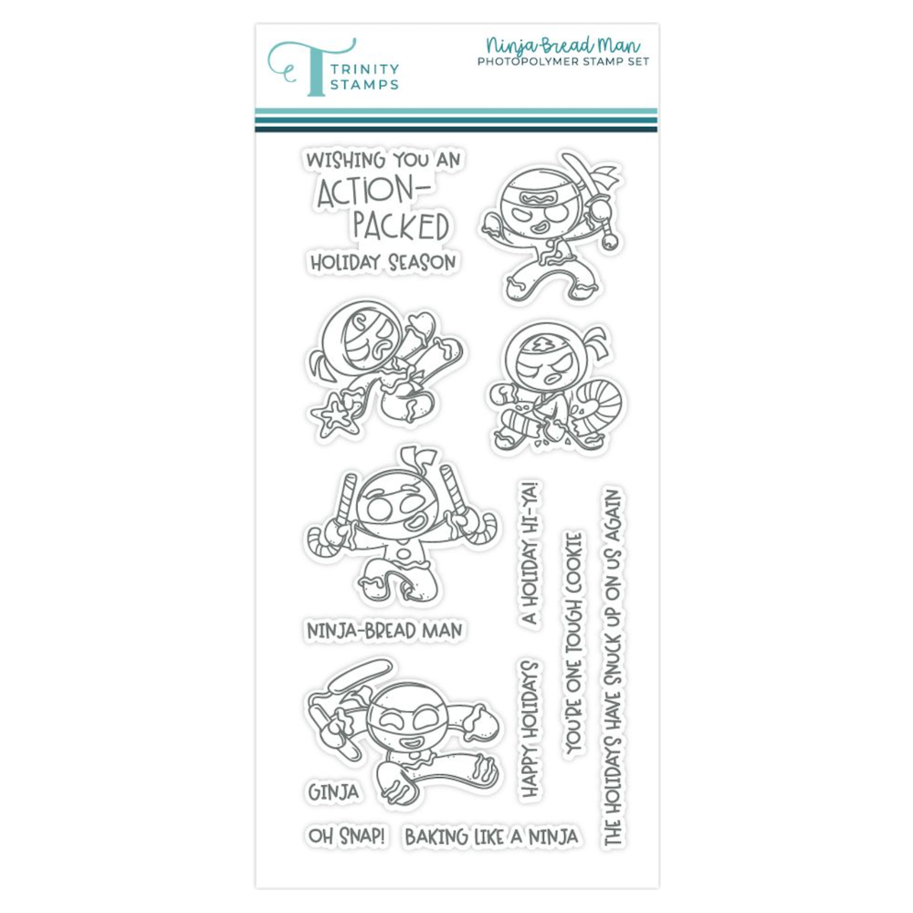 Trinity Stamps Ninja Bread Man Clear Stamp Set tps-355