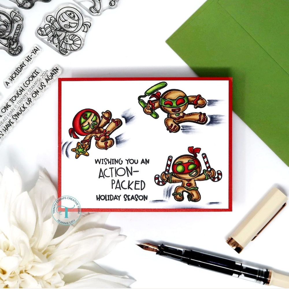 Trinity Stamps Ninja Bread Man Clear Stamp Set tps-355 cookie