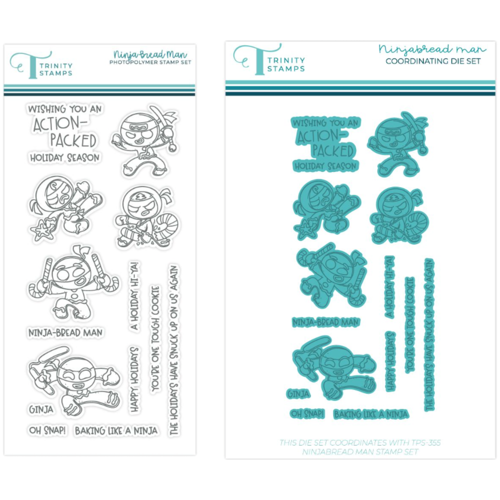 Trinity Stamps Ninja Bread Man Stamp and Die Bundle
