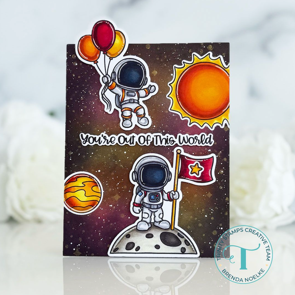 Trinity Stamps Out Of This World Clear Stamp Set tps-369 space