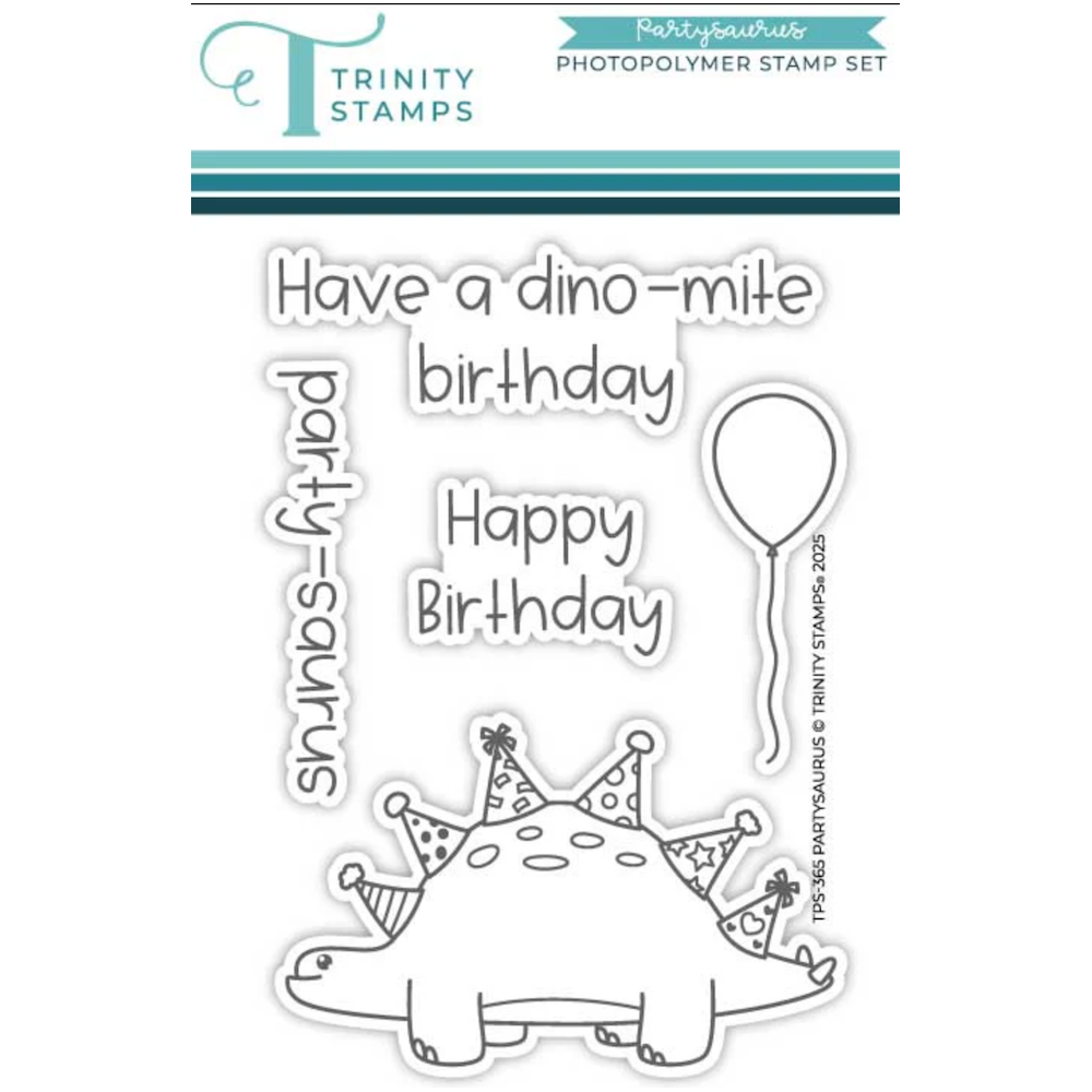 Trinity Stamps Partysaurus Clear Stamp Set tps-365