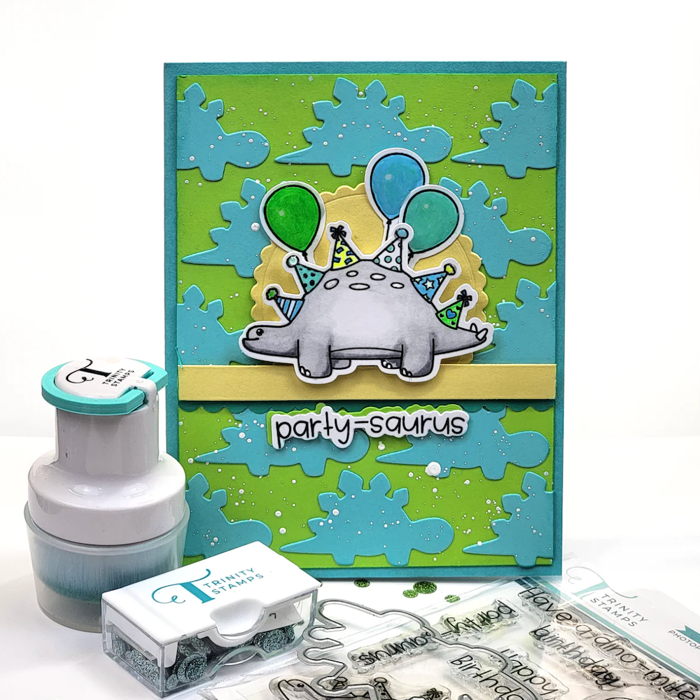 Trinity Stamps Partysaurus Clear Stamp Set tps-365 party