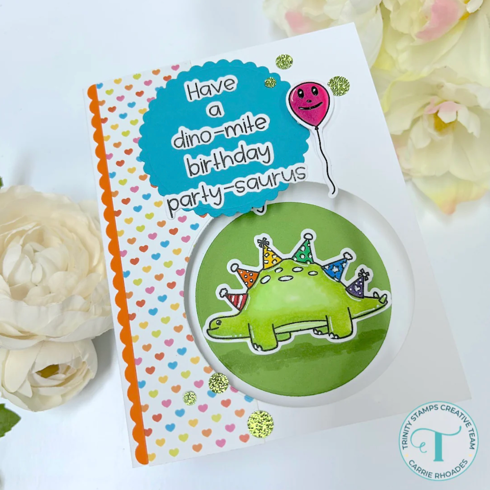 Trinity Stamps Partysaurus Die Set tmd-c365 balloon