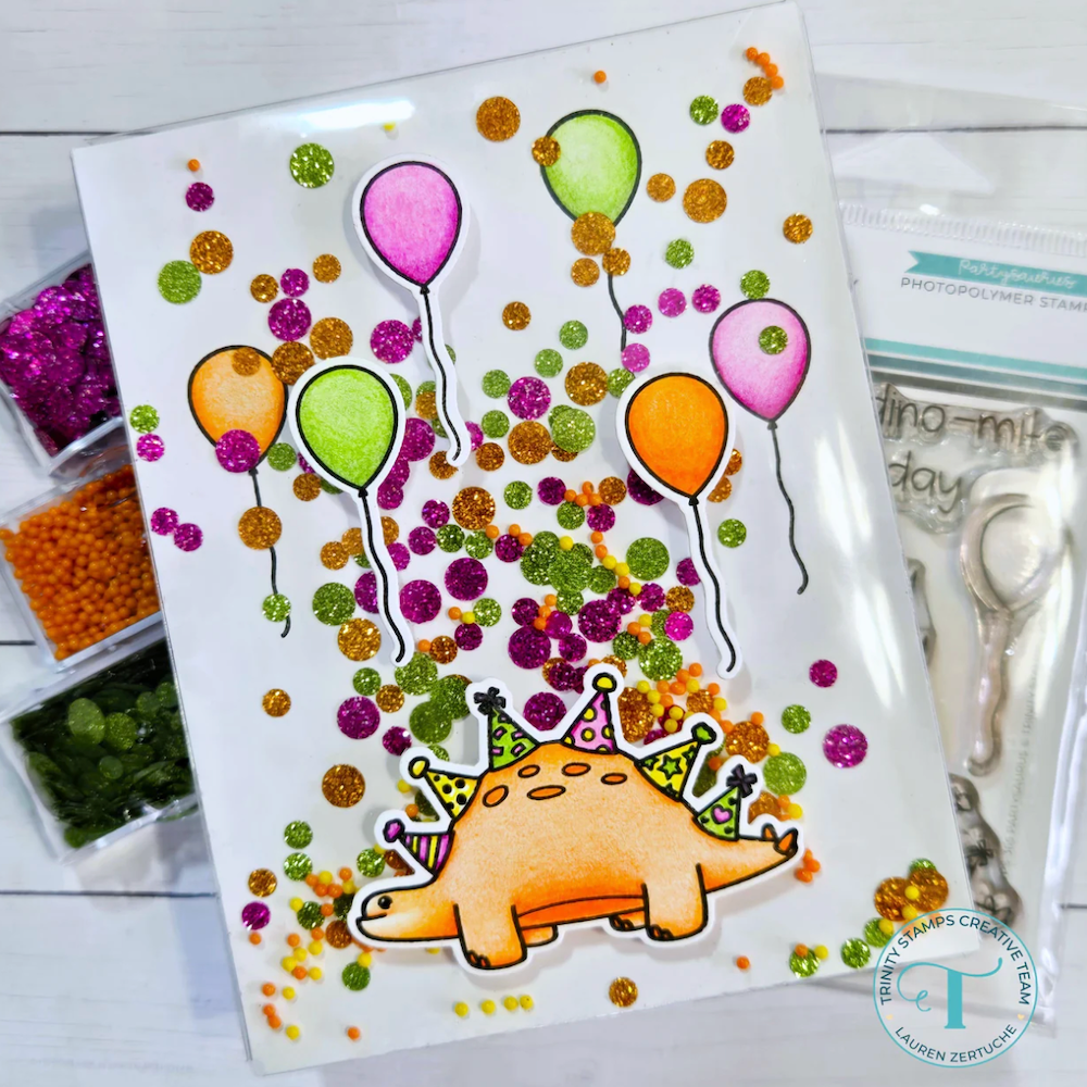 Trinity Stamps Partysaurus Die Set tmd-c365 party