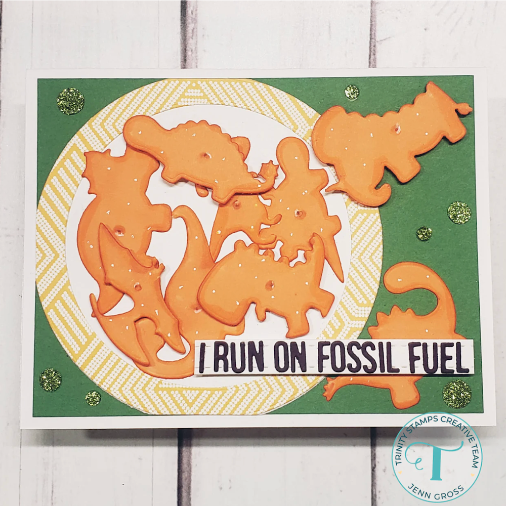 Trinity Stamps Petite Prehistoric Pals Die Set tmd-326 fossil