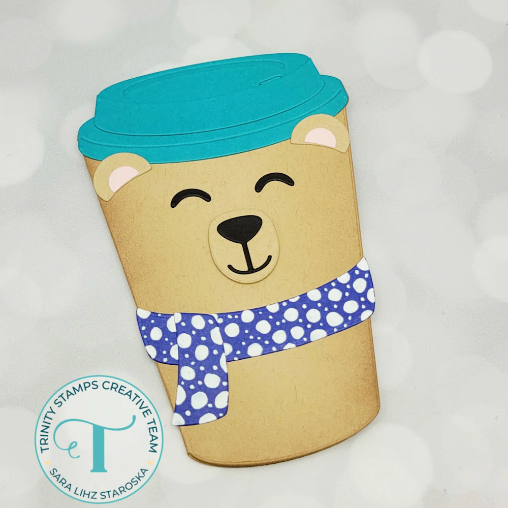 Trinity Stamps Polar Pals Cup Character Add-On Die Set tmd-360 bear