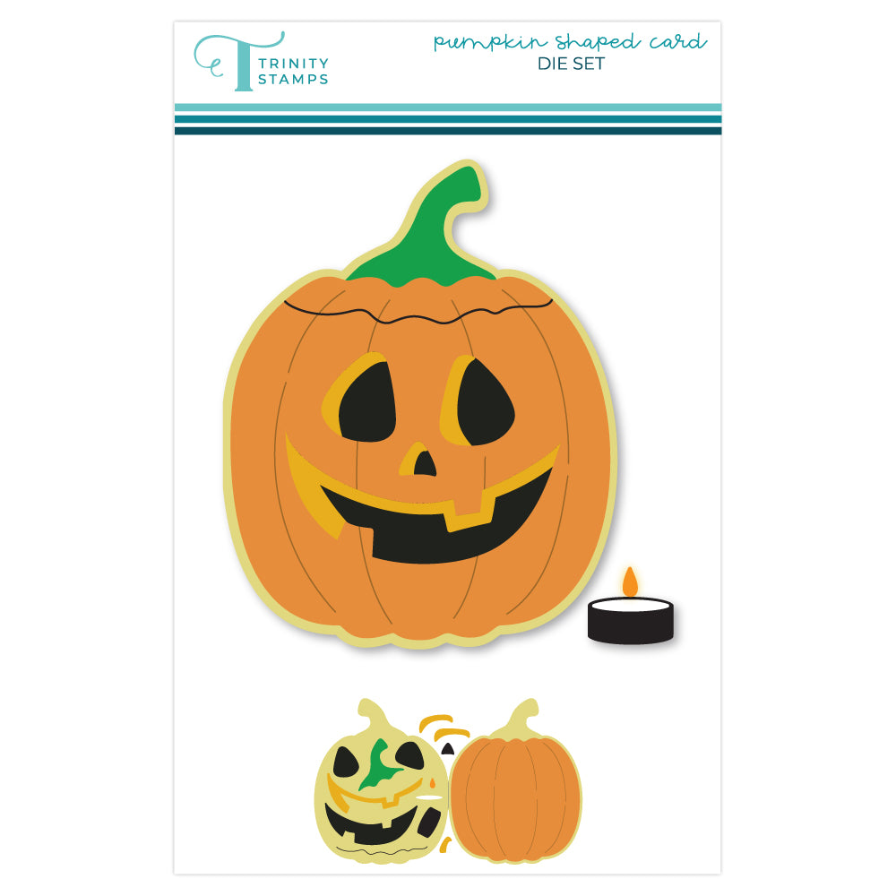 Trinity Stamps Pumpkin Shaped Card Die Set tmd-316
