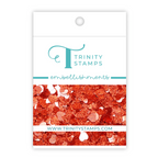Trinity Stamps Red Sparkle Stars Embellishment Mix emb-0459