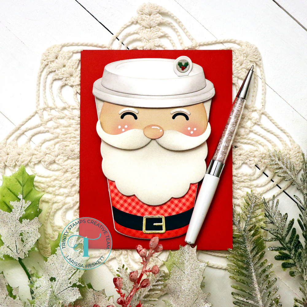 Trinity Stamps Santa Cup Character Add-On Die Set tmd-357 red