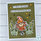 Trinity Stamps Scarecrow Gnome Clear Stamp Set tps-350 corn