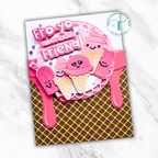 Trinity Stamps Sentiments Fro-Yo Die Set 260605-tmd friend
