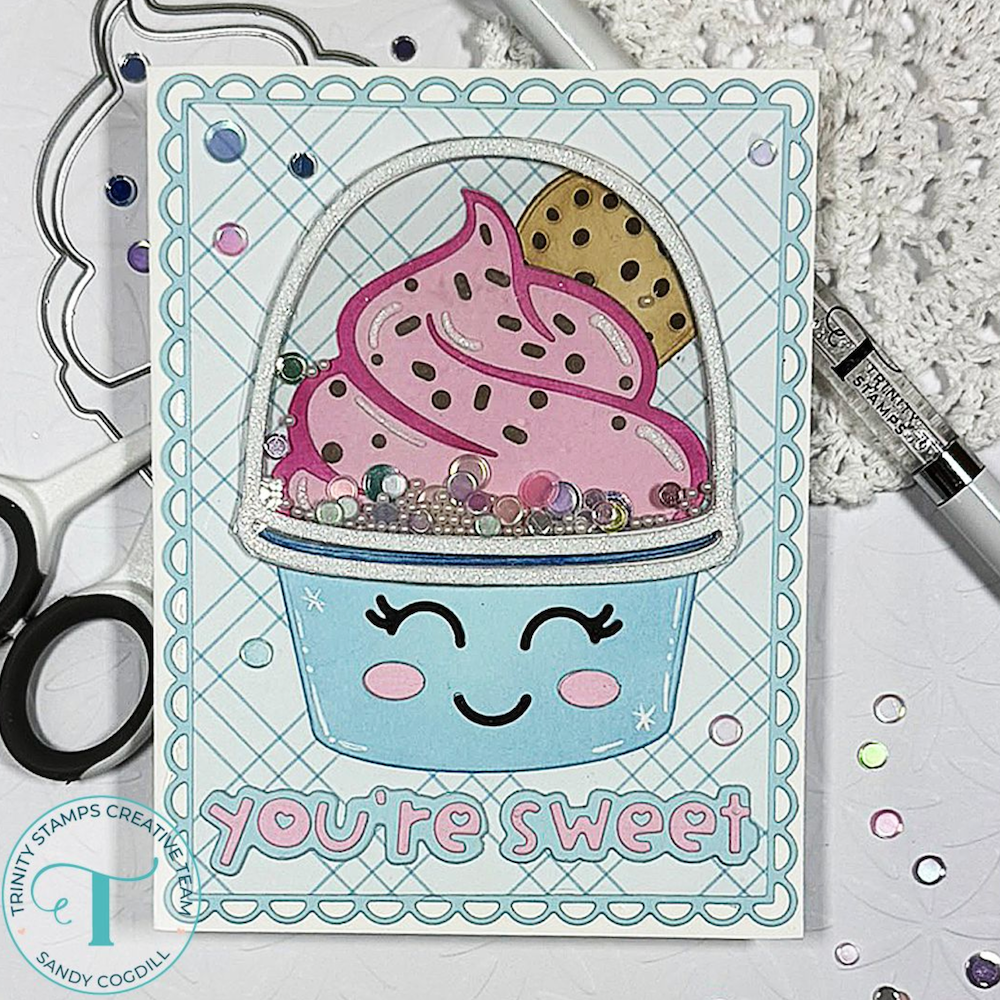 Trinity Stamps Sentiments Fro-Yo Die Set 260605-tmd sweet
