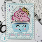 Trinity Stamps Sentiments Fro-Yo Die Set 260605-tmd sweet