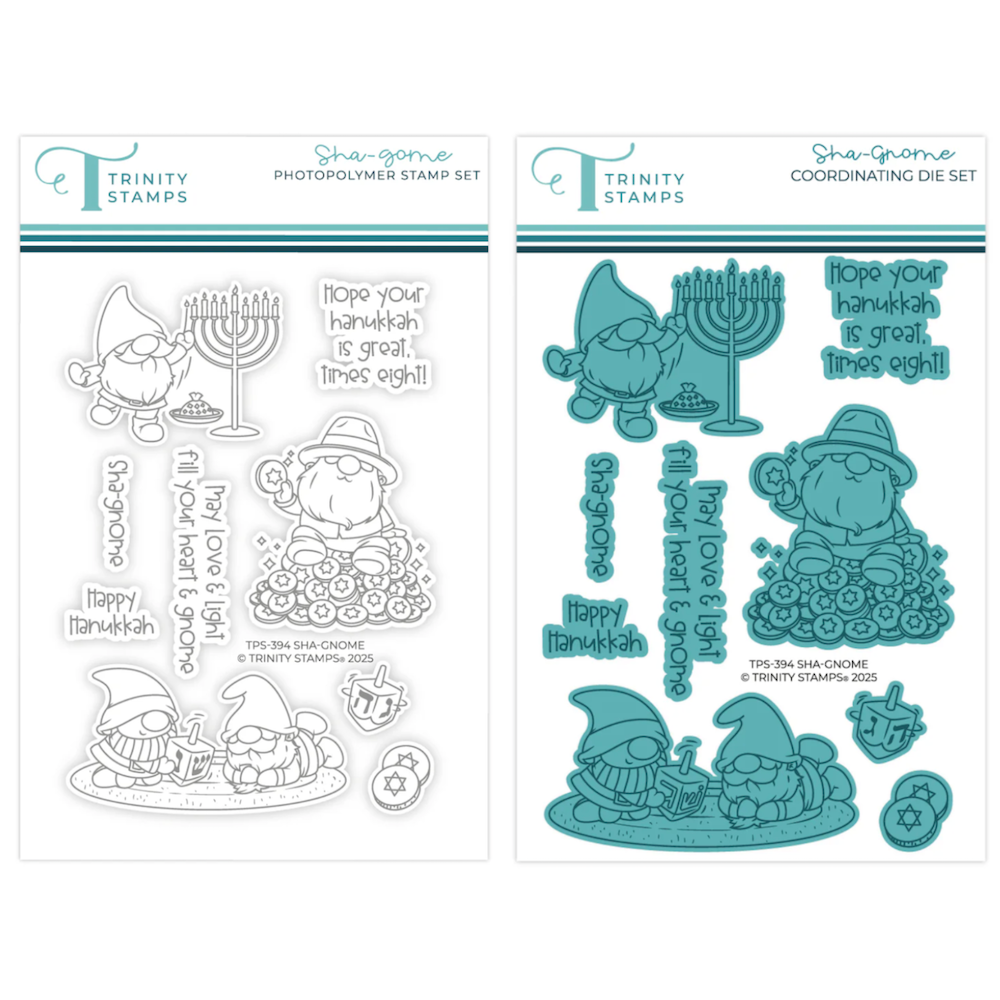Trinity Stamps Sha-Gnome Stamp and Die Bundle