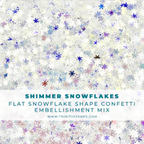 Trinity Stamps Shimmer Snowflakes Embellishment Mix tsb-352