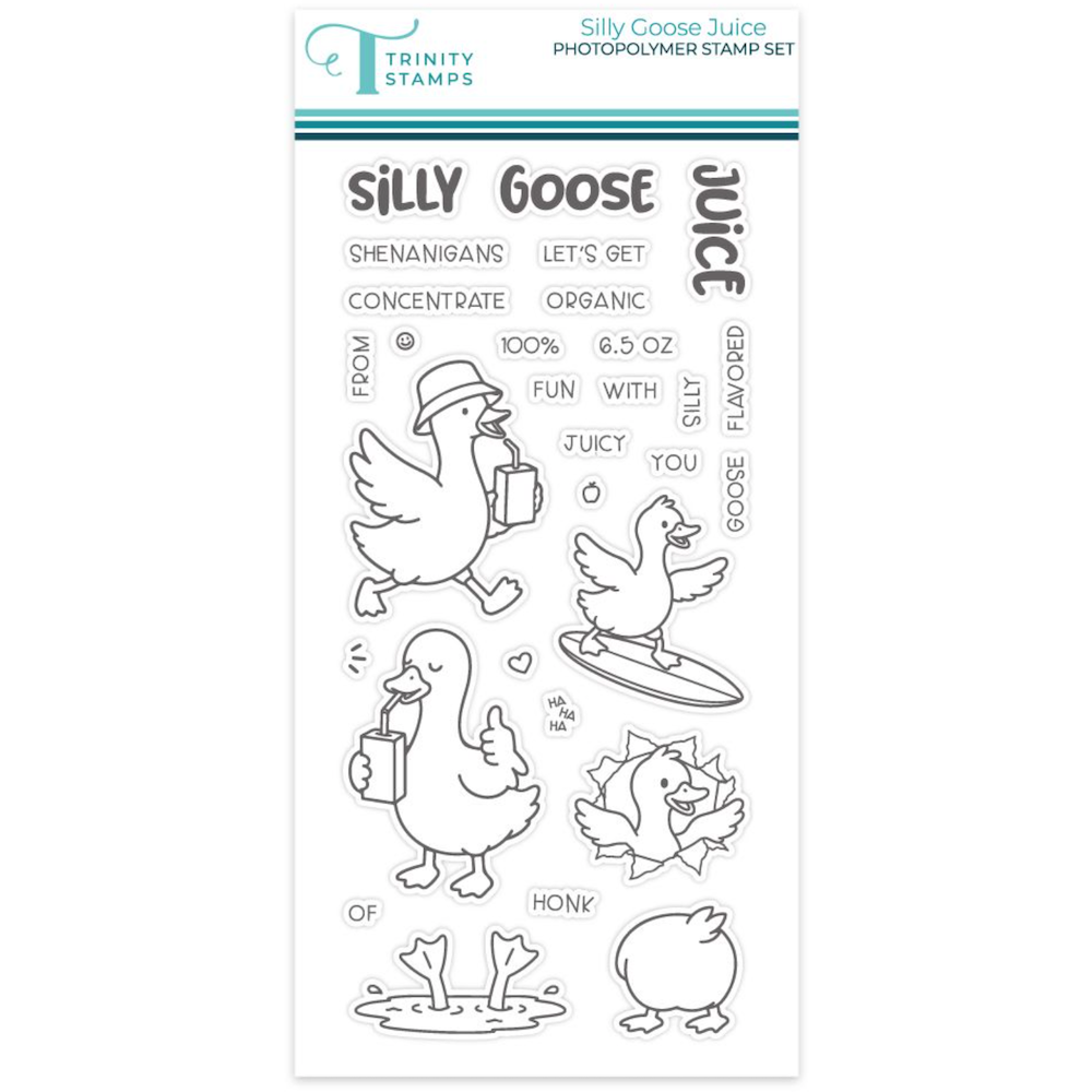 Trinity Stamps Silly Goose Juice Clear Stamp Set 260807-tps