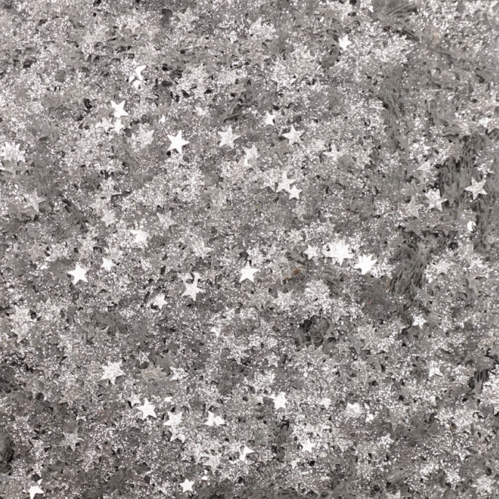 Trinity Stamps Silver Sparkle Stars Embellishment Mix emb-0457 product