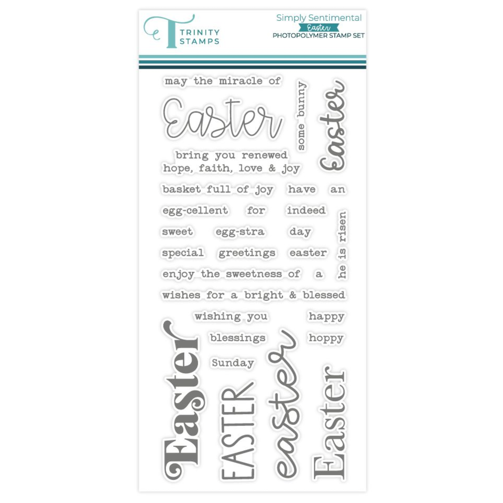 Trinity Stamps Simply Sentimental Easter Clear Stamp Set 260209-tps