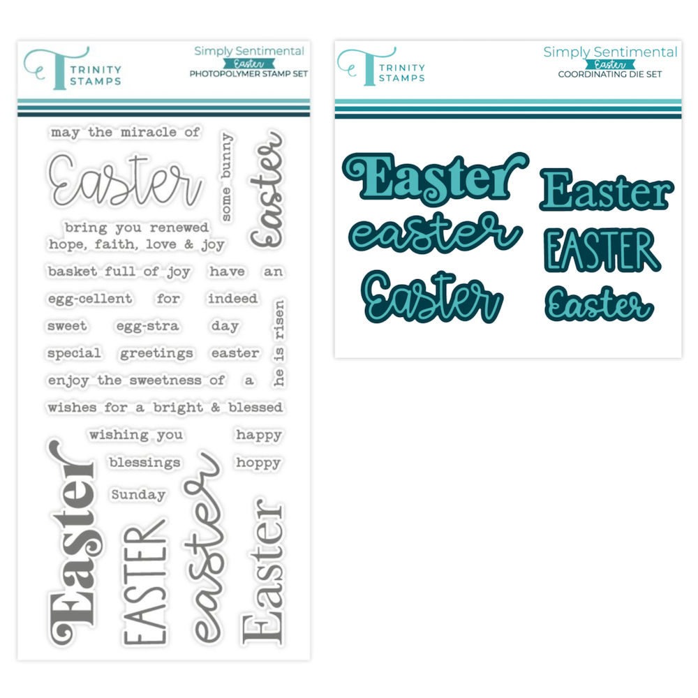 Trinity Stamps Simply Sentimental Easter Stamps and Dies Bundle
