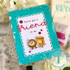 Trinity Stamps Simply Sentimental Friend Die Set tmd-c363 cheese