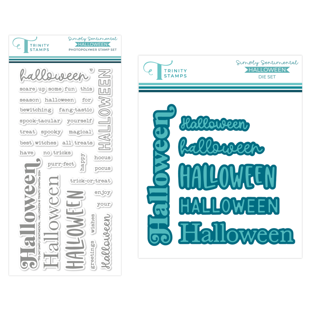 Trinity Stamps Simply Sentimental Halloween Stamp and Die Bundle