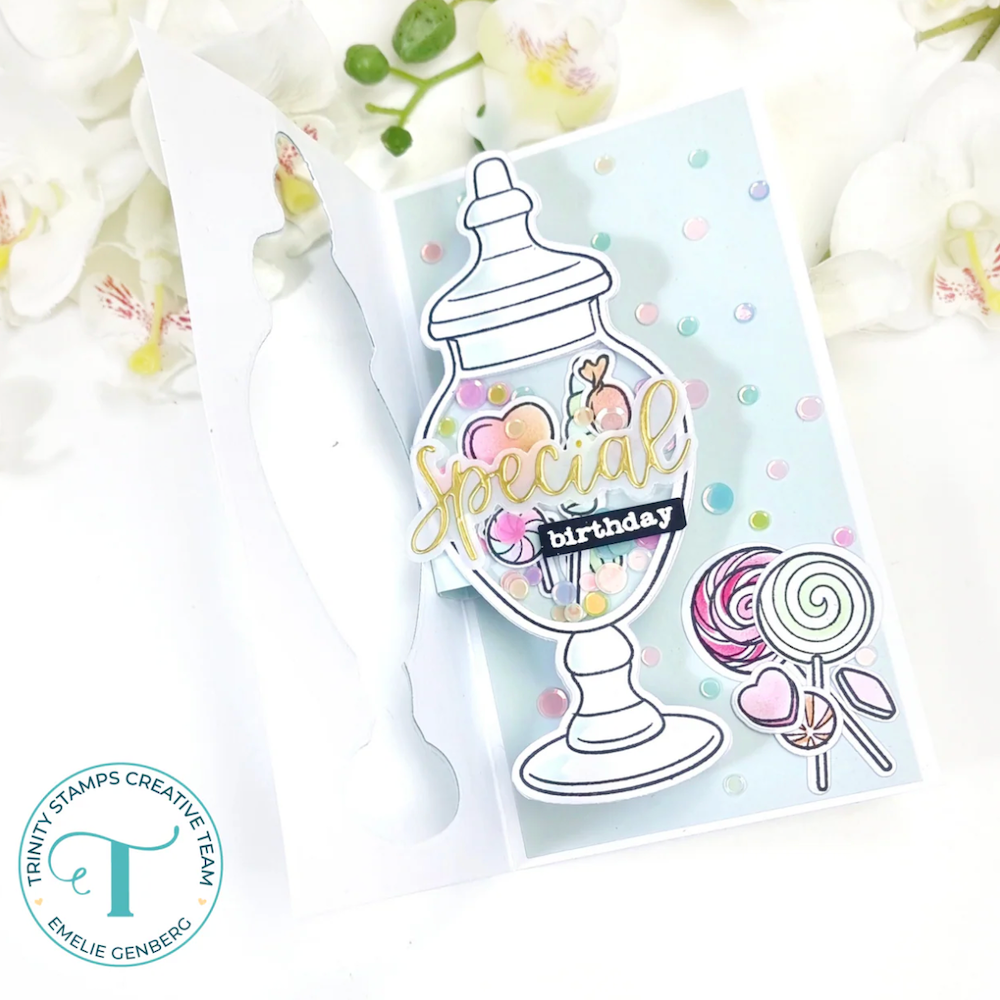 Trinity Stamps Simply Sentimental Special Stamp and Die Bundle candy