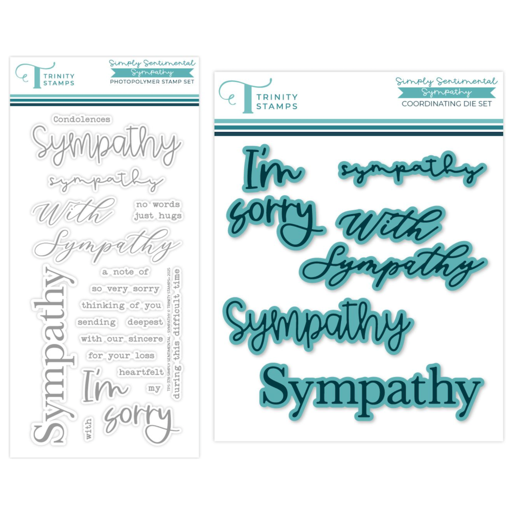 Trinity Stamps Simply Sentimental Sympathy Stamp and Die Bundle