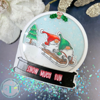 Trinity Stamps Sledding Fun Clear Stamp Set tps-354 snow