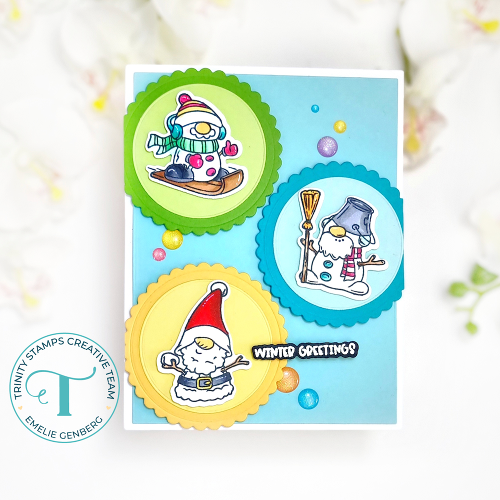 Trinity Stamps SnGNOMEman Die Set tmd-c356 greetings