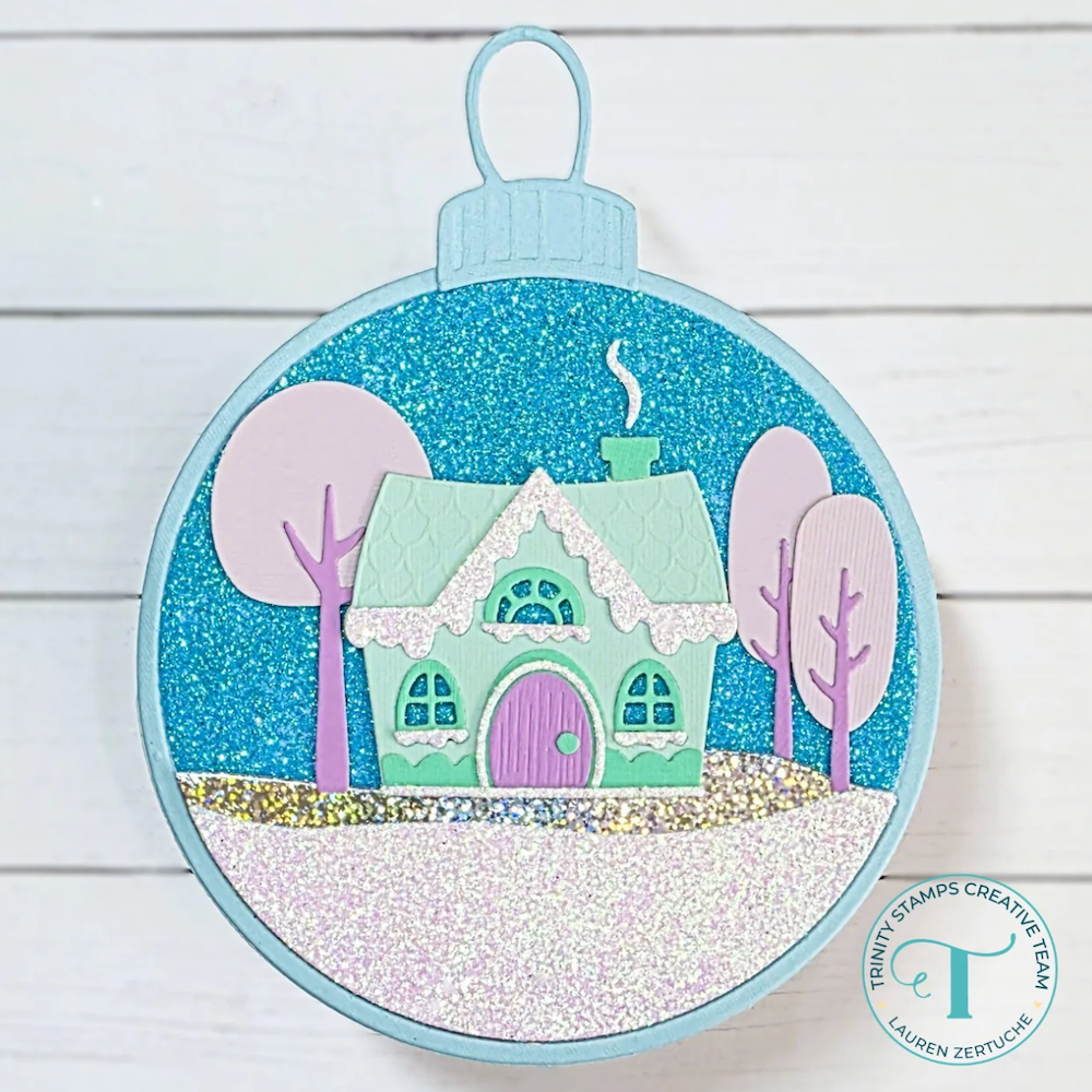 Trinity Stamps Snowglobe Circle Card Add-On Die Set tmd-369 bulb