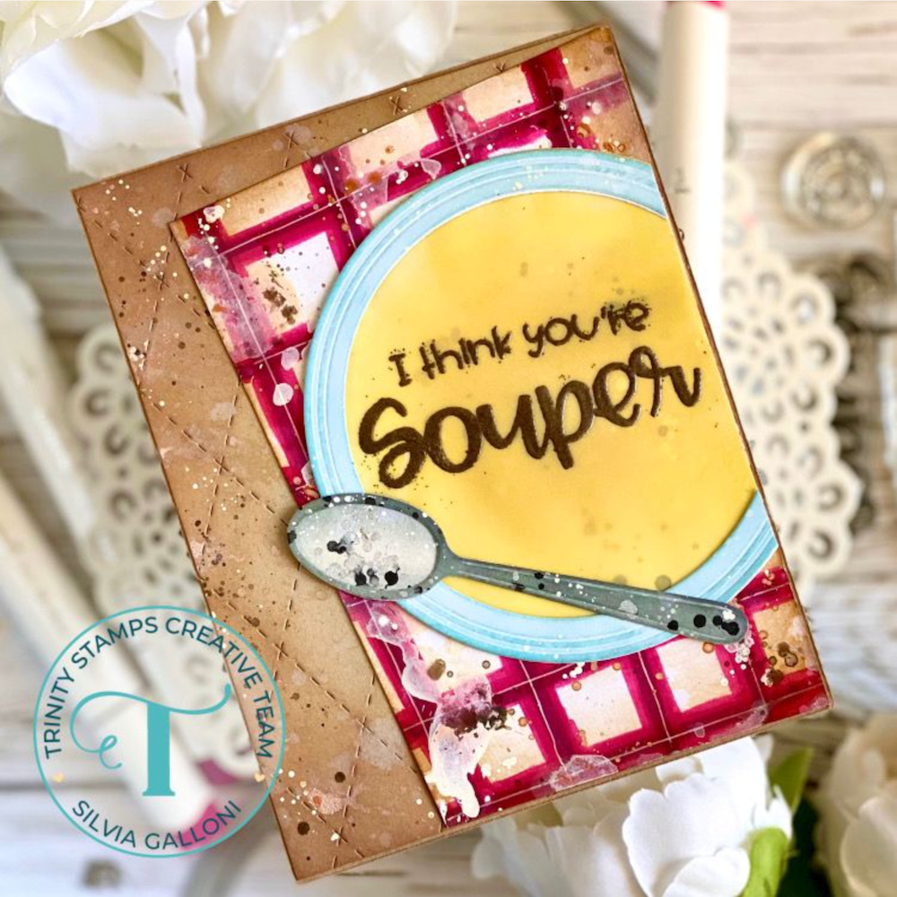 Trinity Stamps Souper Clear Stamp Set tps-379 bowl