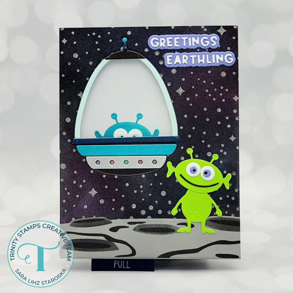 Trinity Stamps Space Saucer Die Set tmd-339 greetings