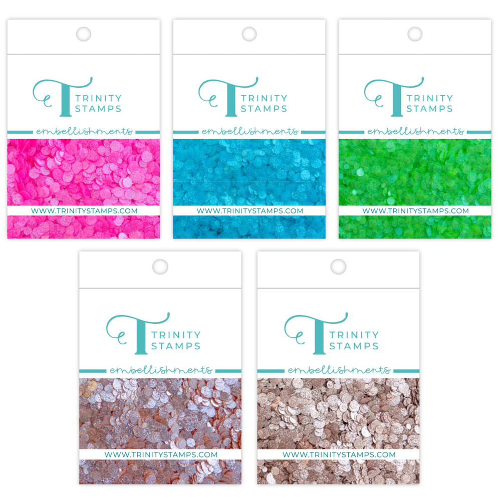 Trinity Stamps Sparkle Spots Embellishments Bundle